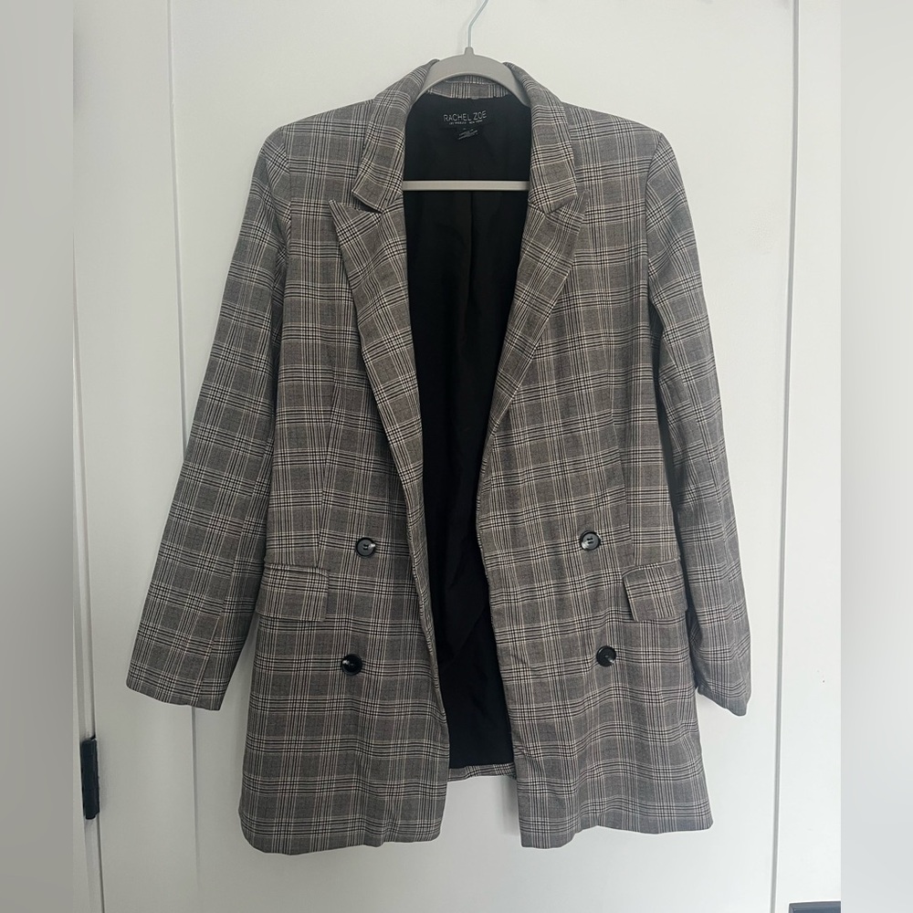 Rachel Zoe Fully Lined Plaid Blazer